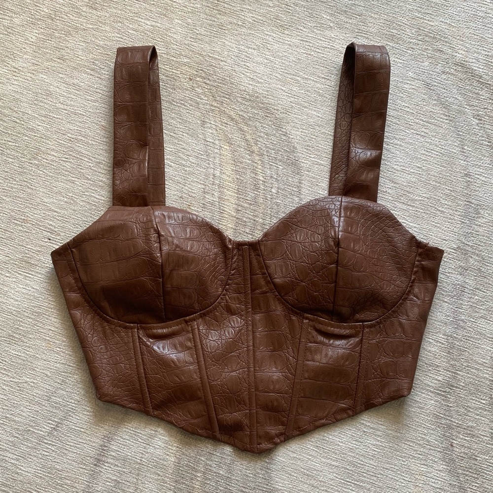 Leather Corset NWOT